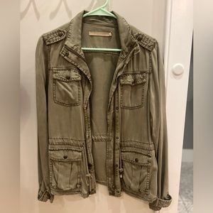 Green utility jacket
